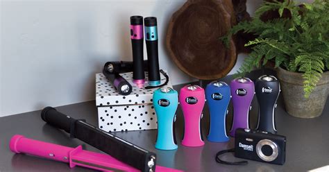 Damsel in defense - Damsel in Defense . Stun Guns. Our stun guns use high voltage and low amperage to deliver an electrical charge to the point of contact on an attacker. The energy stored in the stun gun is released into the attacker’s muscle group in that area causing a great deal of work to occur
